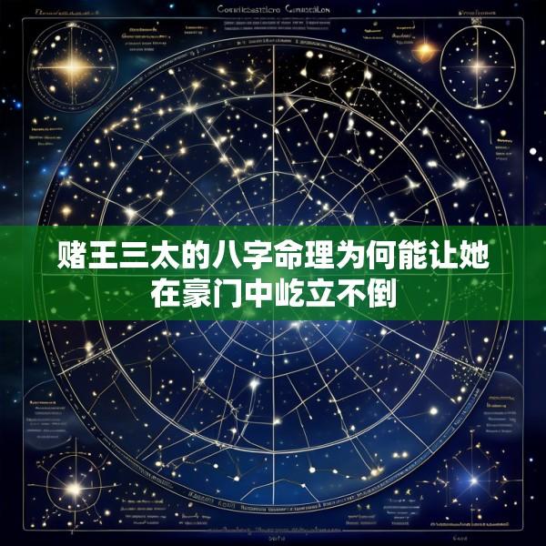 赌王三太的八字命理为何能让她在豪门中屹立不倒