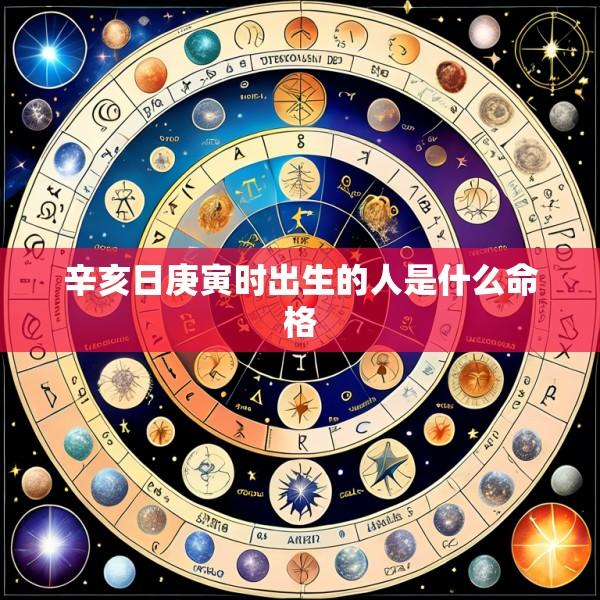 辛亥日庚寅时出生的人是什么命格