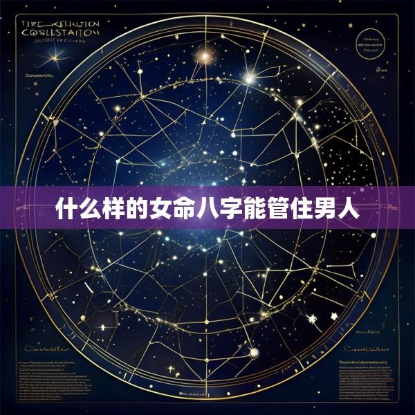 什么样的女命八字能管住男人
