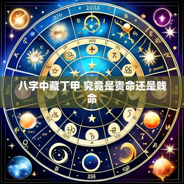 八字中藏丁甲 究竟是贵命还是贱命