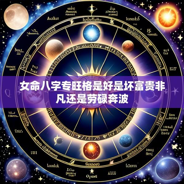 女命八字专旺格是好是坏富贵非凡还是劳碌奔波