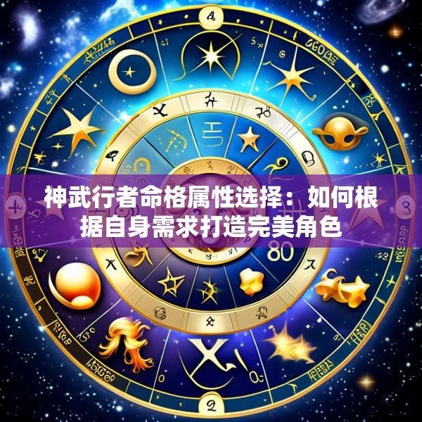 神武行者命格属性选择：如何根据自身需求打造完美角色