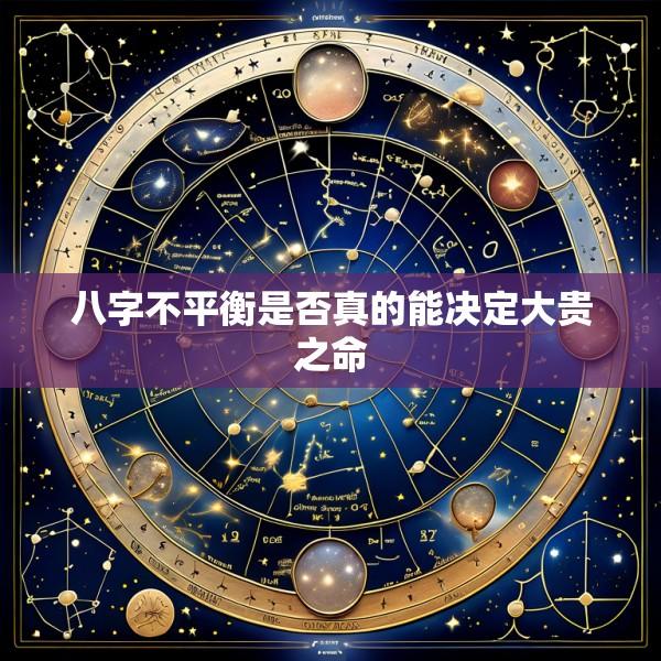八字不平衡是否真的能决定大贵之命