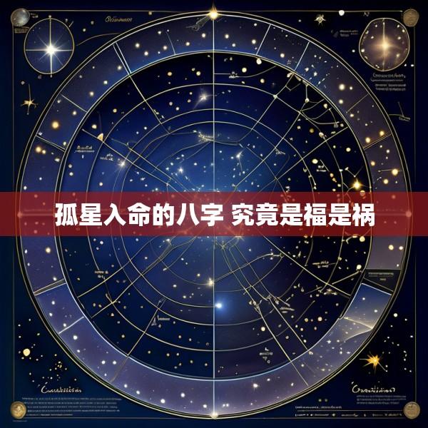 孤星入命的八字 究竟是福是祸