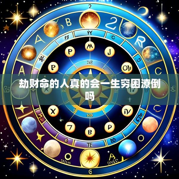 劫财命的人真的会一生穷困潦倒吗