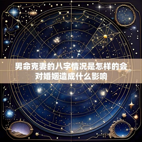 男命克妻的八字情况是怎样的会对婚姻造成什么影响