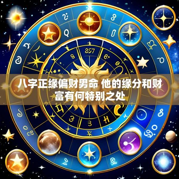 八字正缘偏财男命 他的缘分和财富有何特别之处