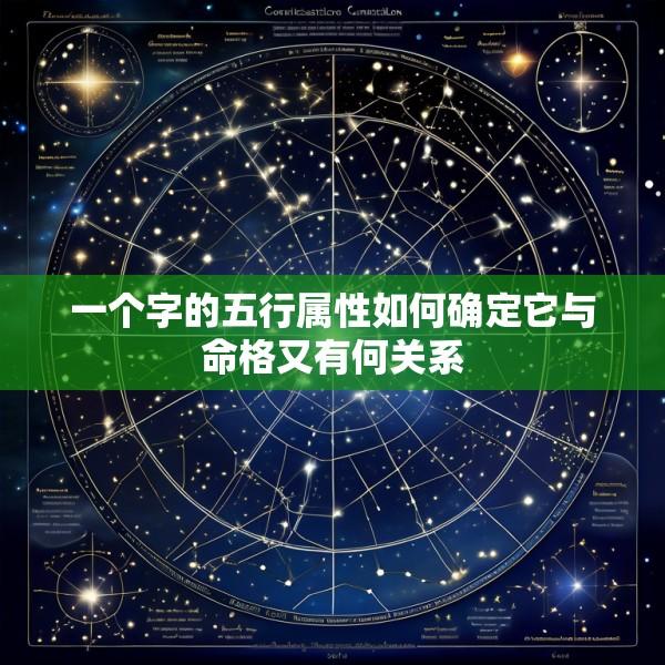 一个字的五行属性如何确定它与命格又有何关系