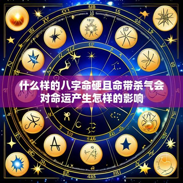 什么样的八字命硬且命带杀气会对命运产生怎样的影响