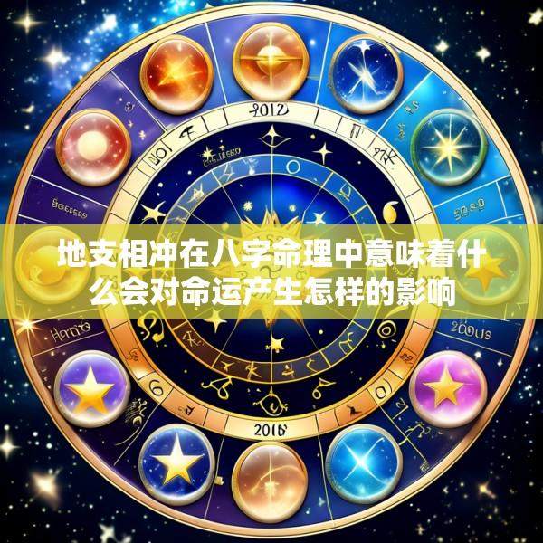地支相冲在八字命理中意味着什么会对命运产生怎样的影响
