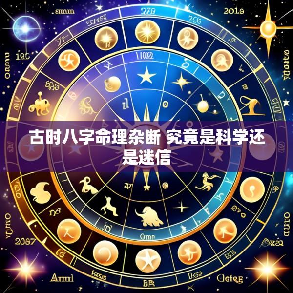 古时八字命理杂断 究竟是科学还是迷信