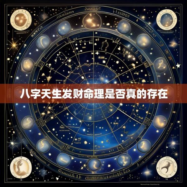 八字天生发财命理是否真的存在