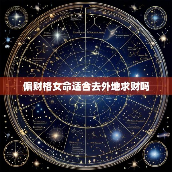 偏财格女命适合去外地求财吗