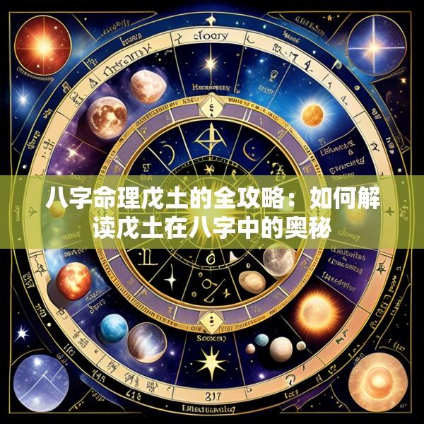 八字命理戊土的全攻略：如何解读戊土在八字中的奥秘