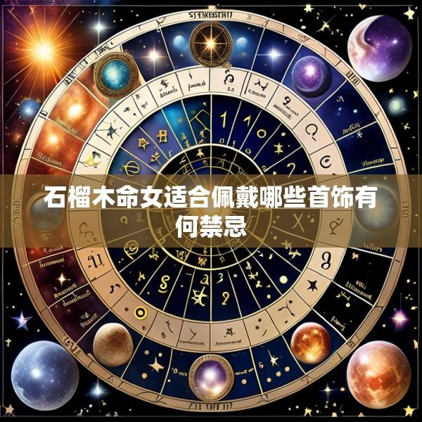 石榴木命女适合佩戴哪些首饰有何禁忌