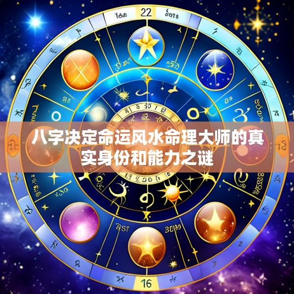 八字决定命运风水命理大师的真实身份和能力之谜