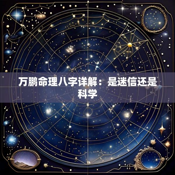 万鹏命理八字详解：是迷信还是科学