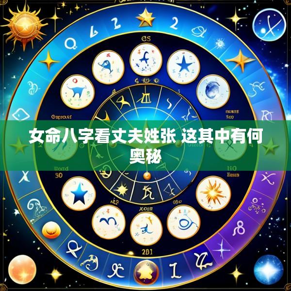 女命八字看丈夫姓张 这其中有何奥秘