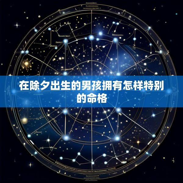 在除夕出生的男孩拥有怎样特别的命格