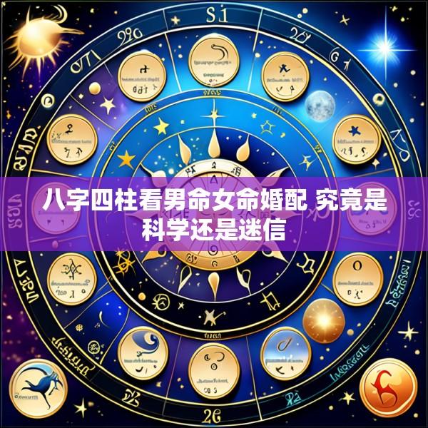 八字四柱看男命女命婚配 究竟是科学还是迷信