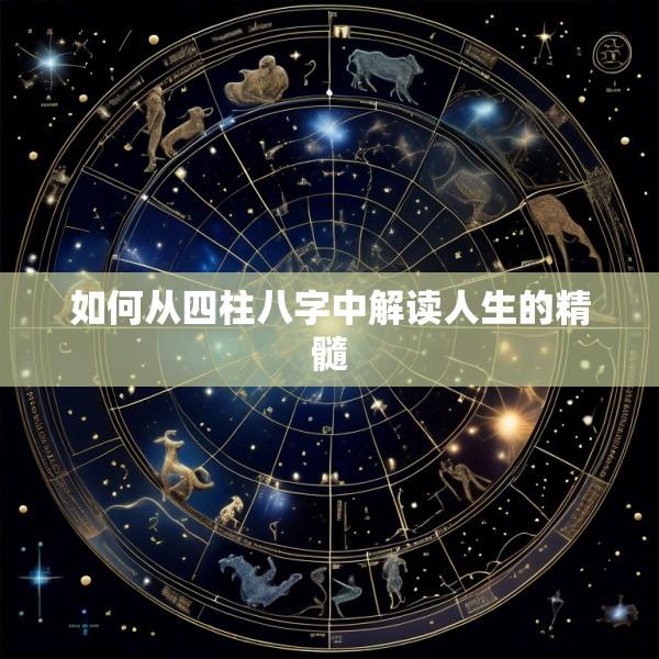 如何从四柱八字中解读人生的精髓