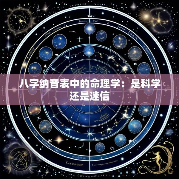 八字纳音表中的命理学：是科学还是迷信