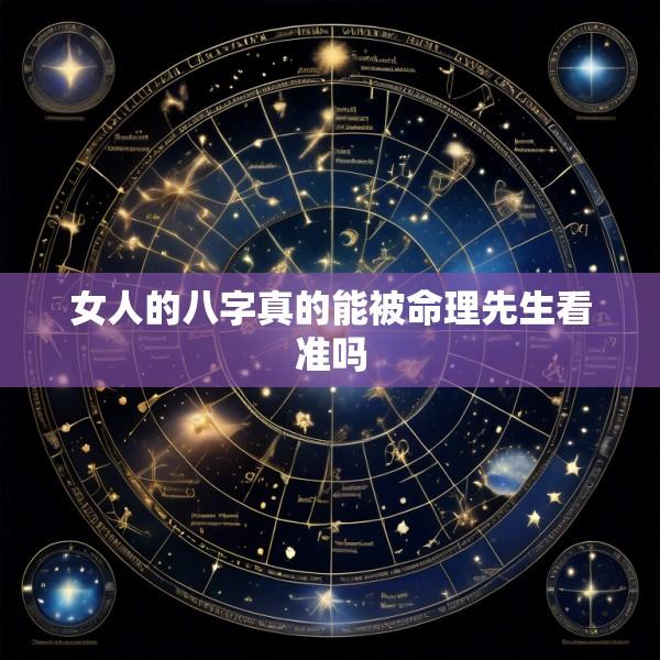 女人的八字真的能被命理先生看准吗