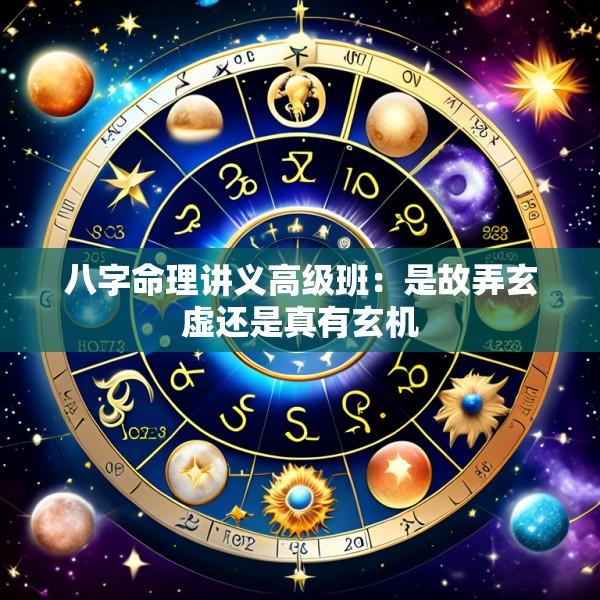 八字命理讲义高级班：是故弄玄虚还是真有玄机