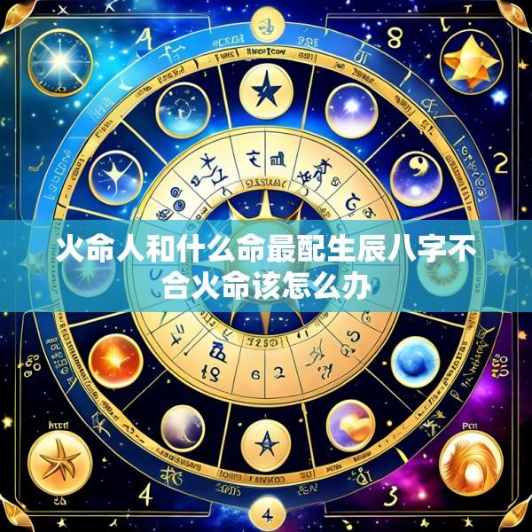 火命人和什么命最配生辰八字不合火命该怎么办