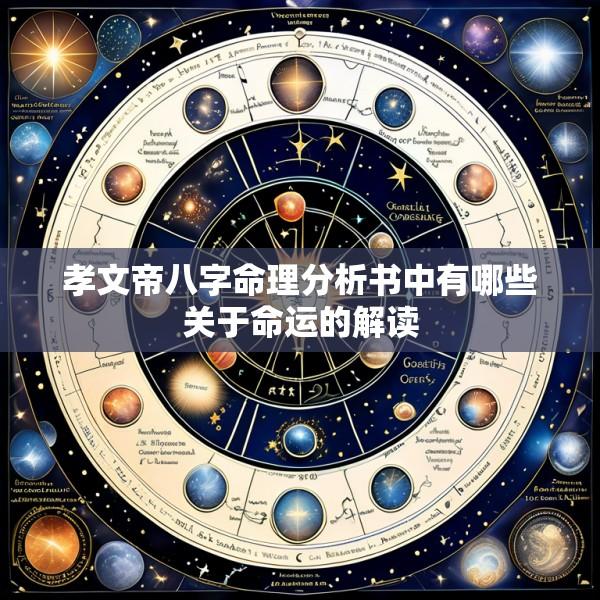 孝文帝八字命理分析书中有哪些关于命运的解读