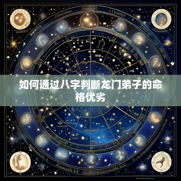 如何通过八字判断龙门弟子的命格优劣
