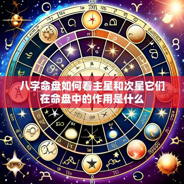 八字命盘如何看主星和次星它们在命盘中的作用是什么