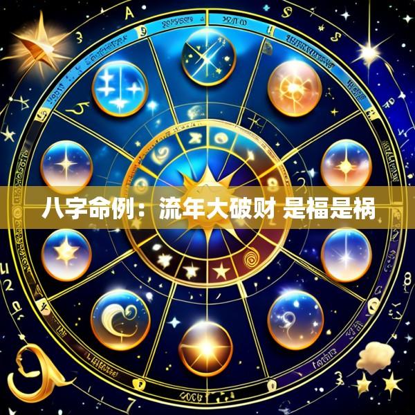 八字命例：流年大破财 是福是祸