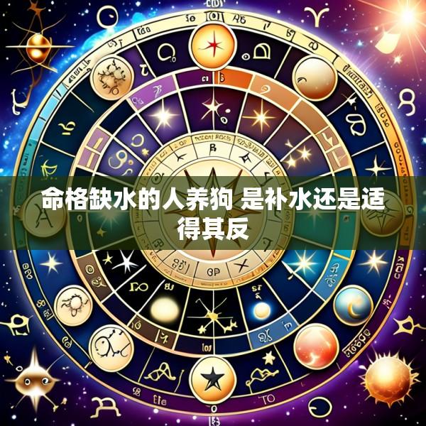 命格缺水的人养狗 是补水还是适得其反