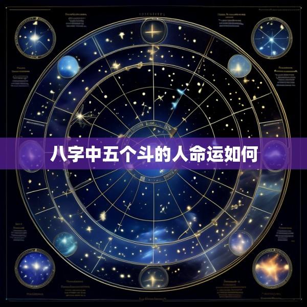 八字中五个斗的人命运如何