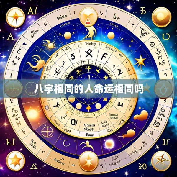 八字相同的人命运相同吗