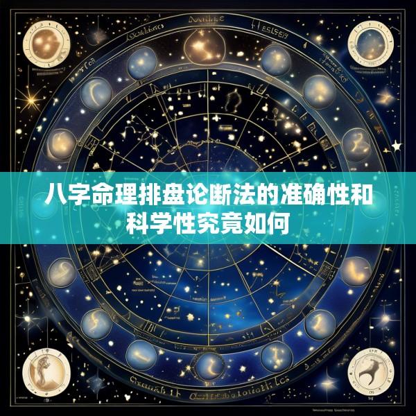 八字命理排盘论断法的准确性和科学性究竟如何