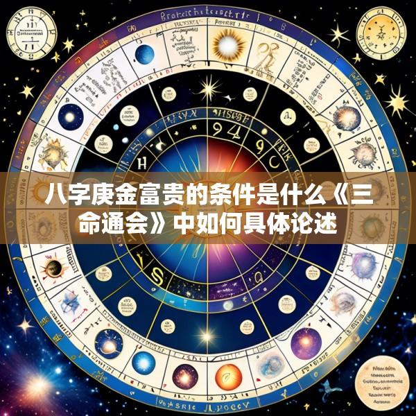八字庚金富贵的条件是什么《三命通会》中如何具体论述
