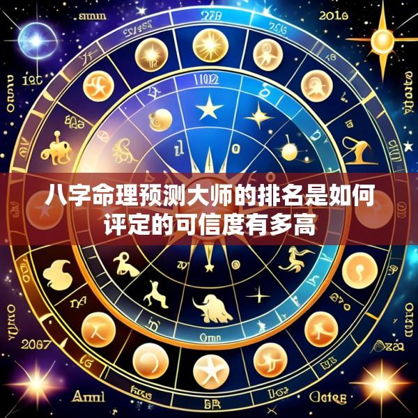 八字命理预测大师的排名是如何评定的可信度有多高