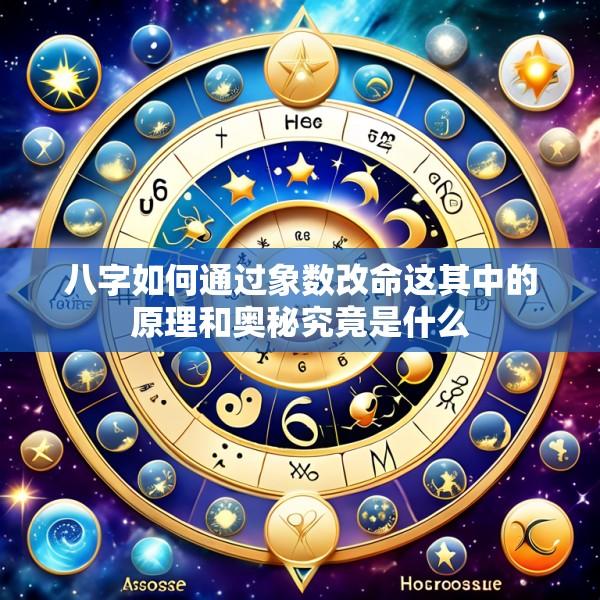 八字如何通过象数改命这其中的原理和奥秘究竟是什么