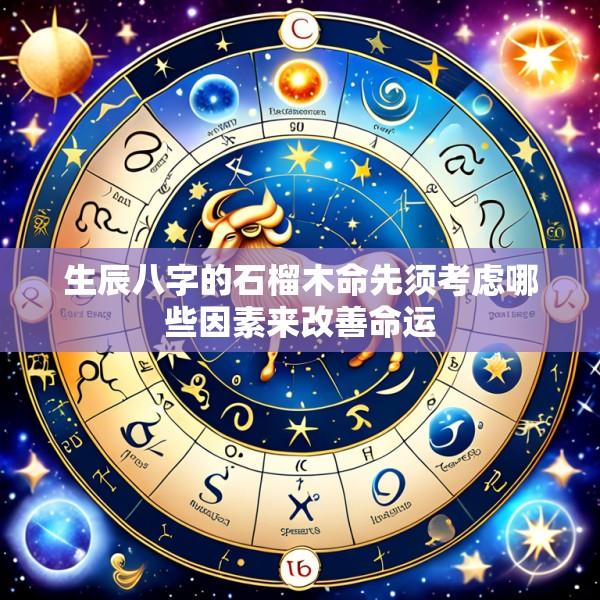 生辰八字的石榴木命先须考虑哪些因素来改善命运