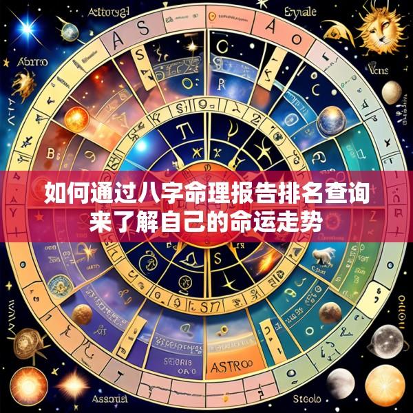 如何通过八字命理报告排名查询来了解自己的命运走势