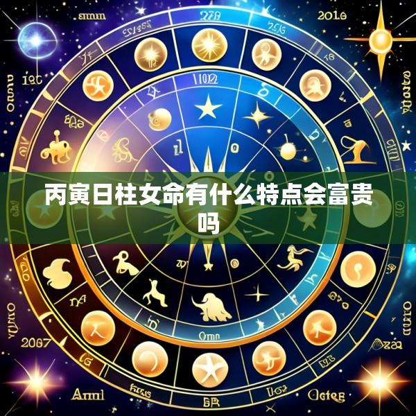 丙寅日柱女命有什么特点会富贵吗