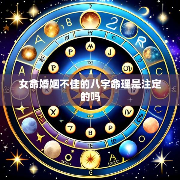女命婚姻不佳的八字命理是注定的吗