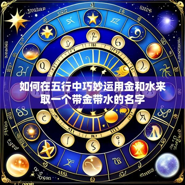 如何在五行中巧妙运用金和水来取一个带金带水的名字