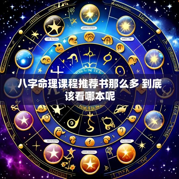 八字命理课程推荐书那么多 到底该看哪本呢
