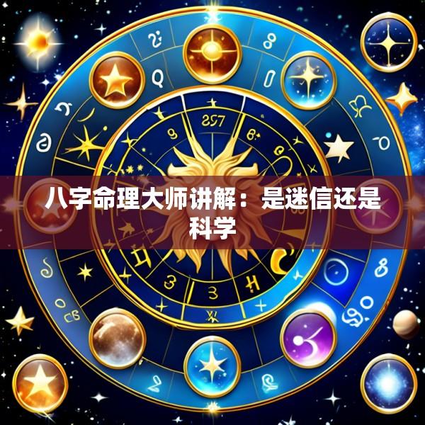 八字命理大师讲解：是迷信还是科学