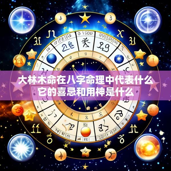 大林木命在八字命理中代表什么它的喜忌和用神是什么