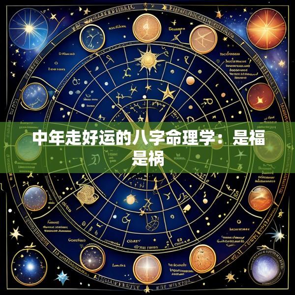 中年走好运的八字命理学：是福是祸