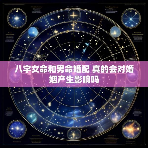 八字女命和男命婚配 真的会对婚姻产生影响吗